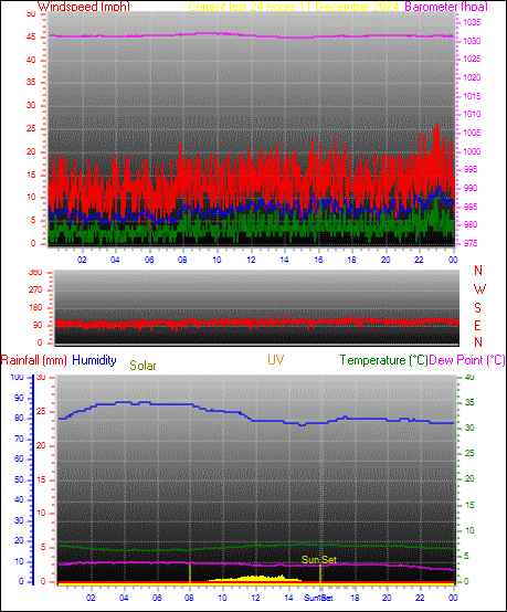 24 Hour Graph for Day 10