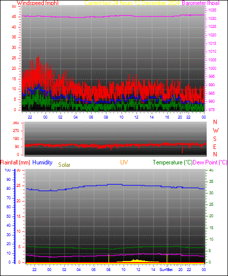 24 Hour Graph for Day 11