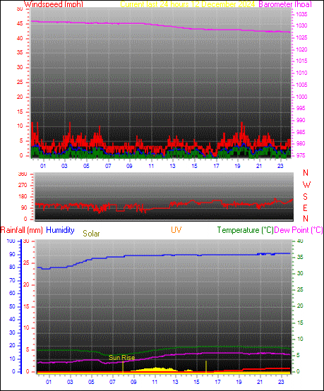 24 Hour Graph for Day 12